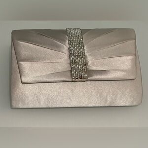 Elegant Silver Clutch Bag